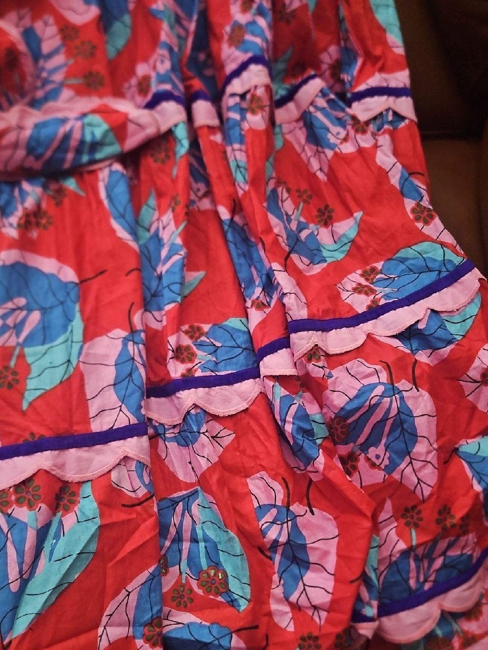 Fairylina Camile Vibrant Pink Floral Maxi Dress And Sash Medium - Picture 5 of 8